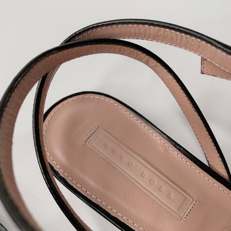 BOSS 細繞帶裸跟涼鞋-4