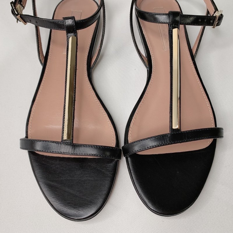 BOSS 細繞帶裸跟涼鞋-5