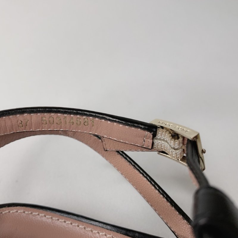 BOSS 細繞帶裸跟涼鞋-9