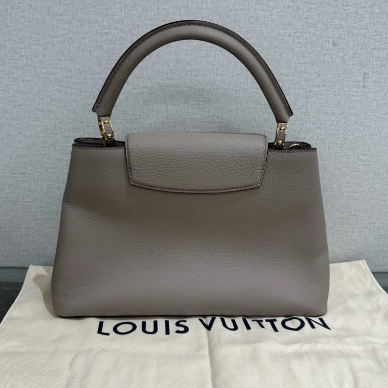 LV 大象灰Capucines中號手柄手提斜背包 31*20*11 99新配件塵袋-5