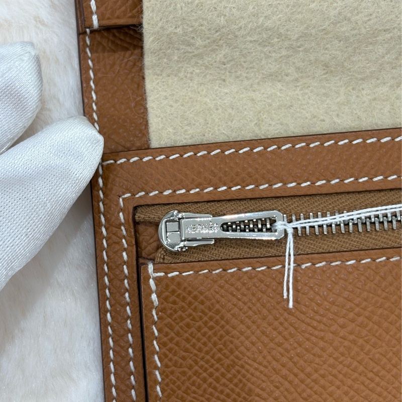 HERMES Bearn  Soufflet Wallet  全新-4