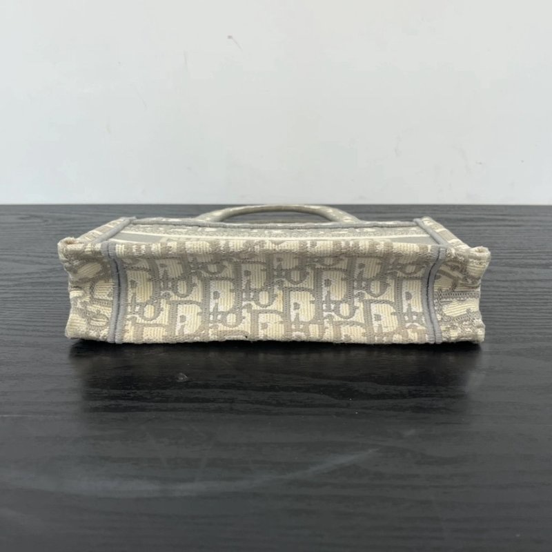 DIOR 灰色老花Book Tote mini 手提托特包 22.5*15*6 98新配件塵袋-3