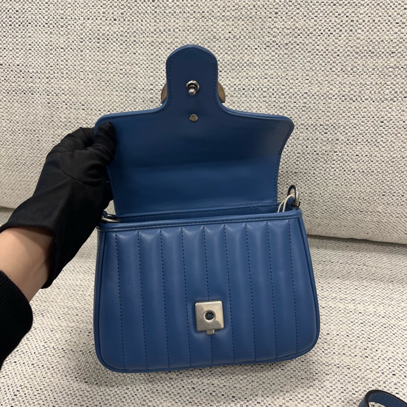 GUCCI蓝色邮差包-5