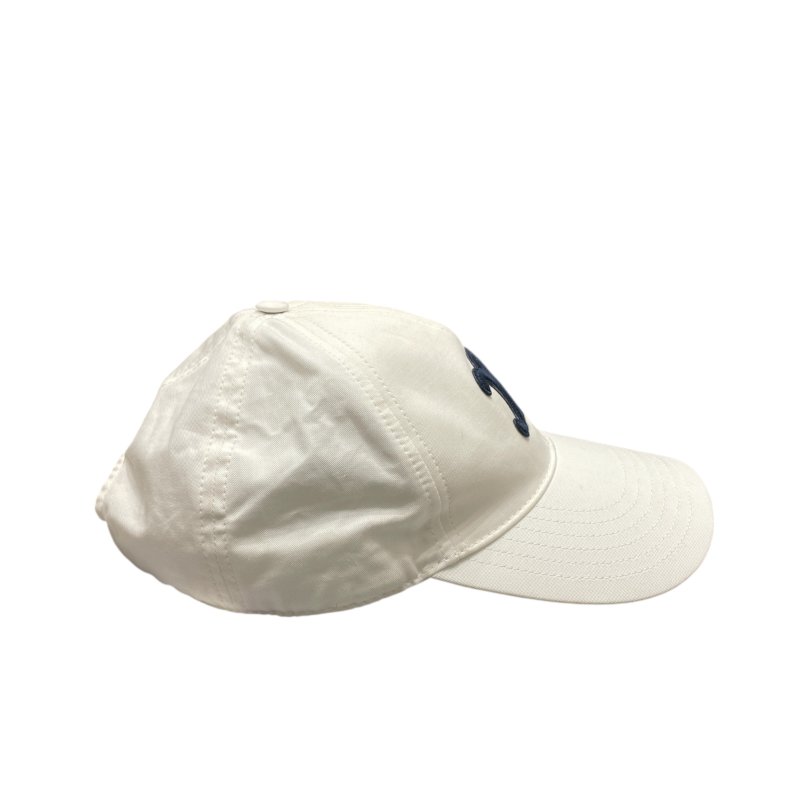 CELINE 賽琳 LOGO鴨舌帽 帆布 白色-1