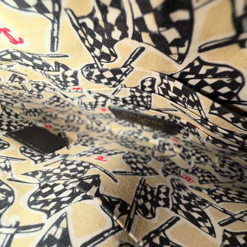 #全配🈶購證 #芯片款 #大尺寸 香奈兒黑金荔枝皮一字零錢包-9