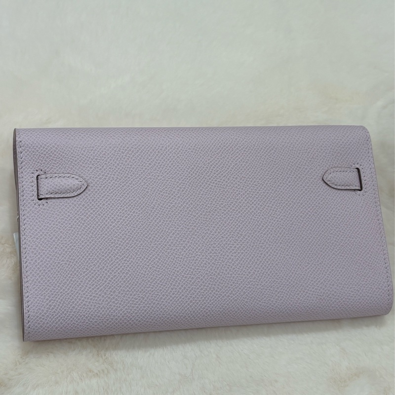 HERMES Kelly to go 粉紫色 全新-3