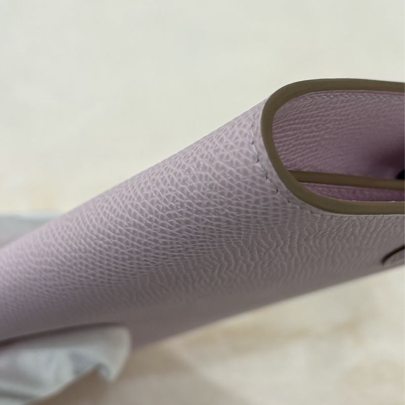 HERMES Kelly to go 粉紫色 全新-7