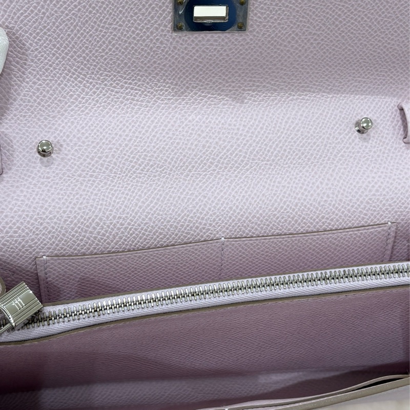 HERMES Kelly to go 粉紫色 全新-14