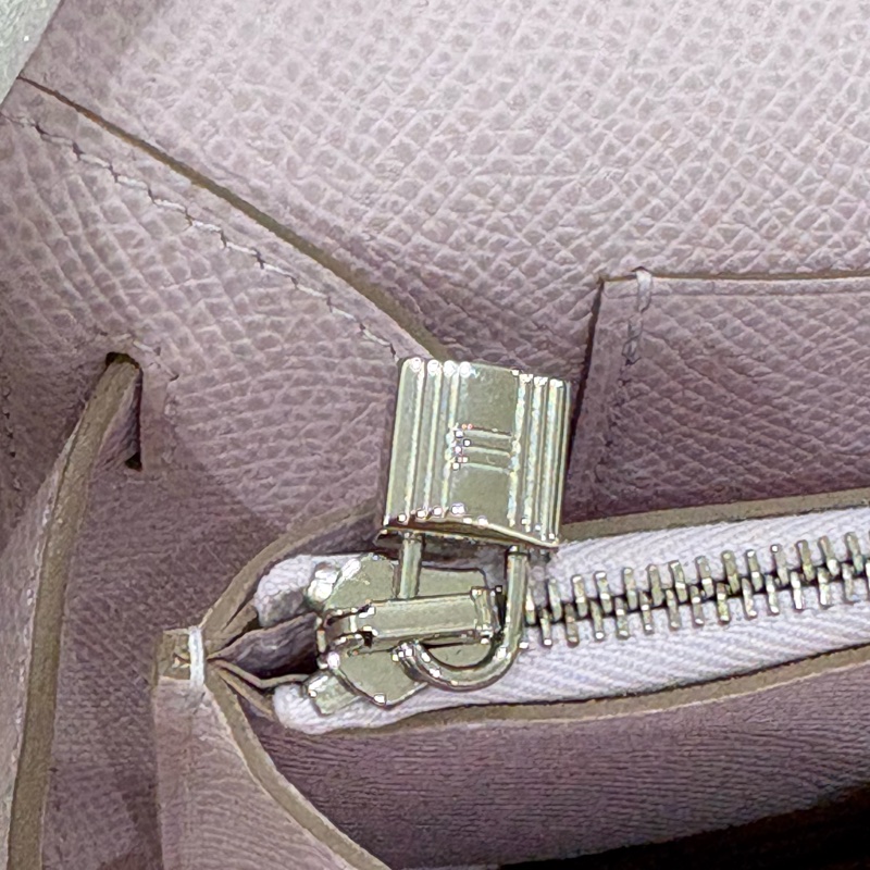 HERMES Kelly to go 粉紫色 全新-16