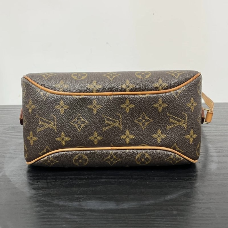 LV 老花中古蘋果包肩背斜背包 24*18*10 98新配件塵袋-3