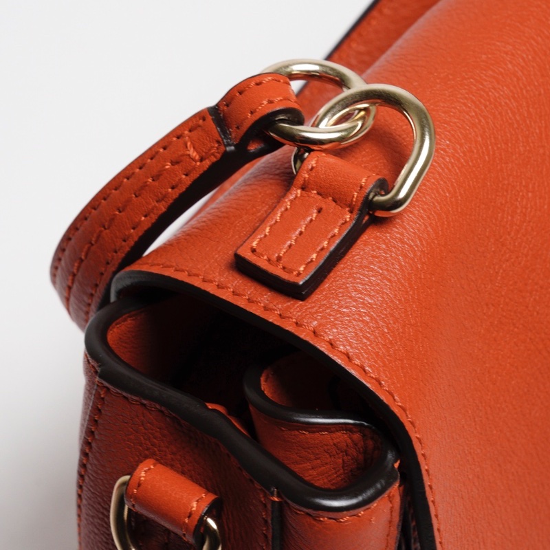 Chloe Faye系列 手提斜背兩用包 小號（紅色）-5