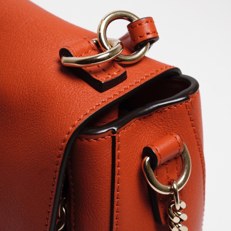 Chloe Faye系列 手提斜背兩用包 小號（紅色）-6