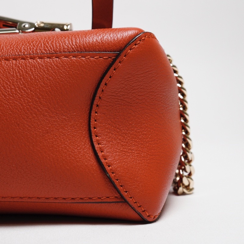 Chloe Faye系列 手提斜背兩用包 小號（紅色）-8