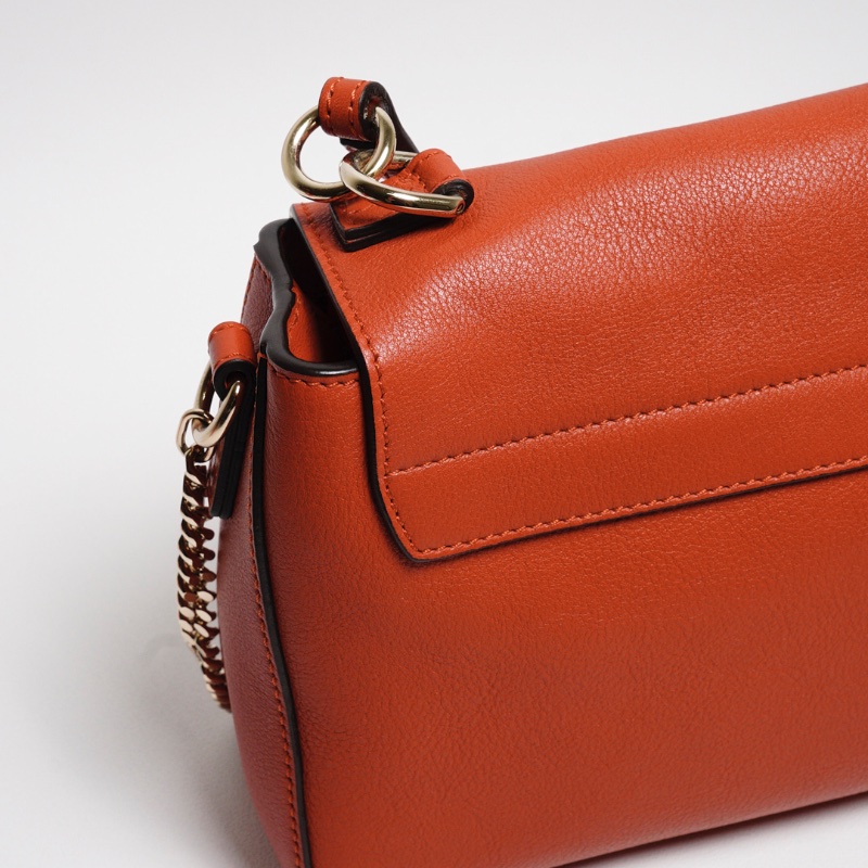 Chloe Faye系列 手提斜背兩用包 小號（紅色）-11