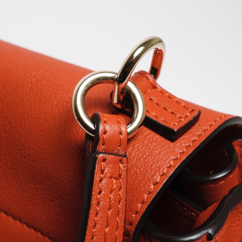 Chloe Faye系列 手提斜背兩用包 小號（紅色）-12