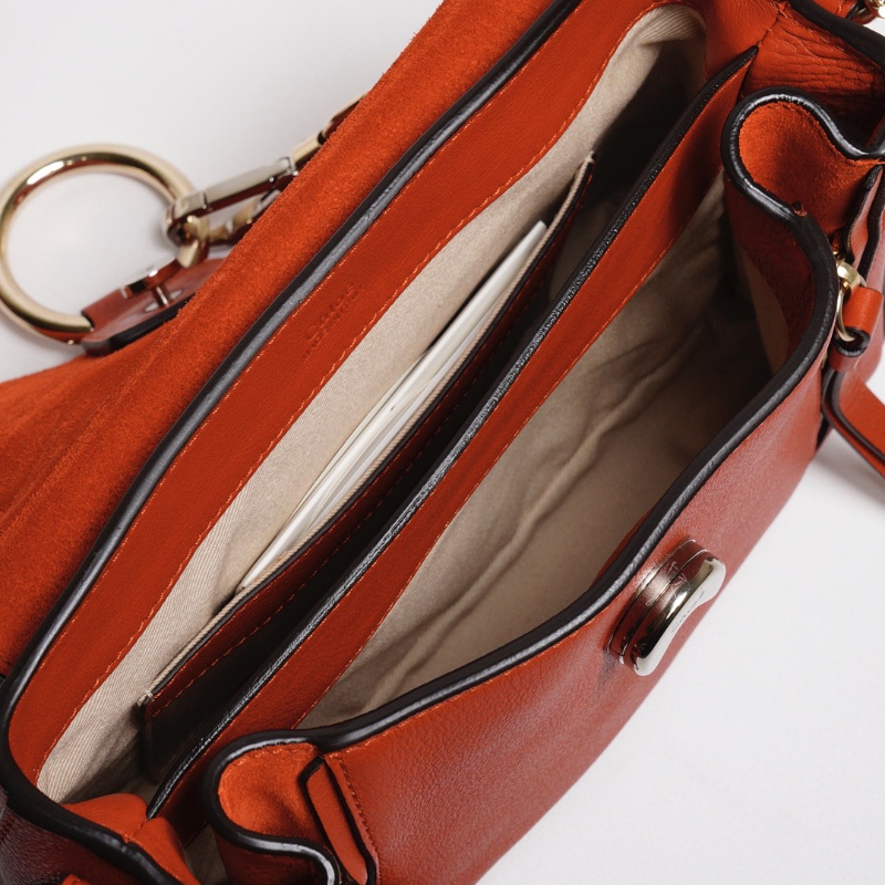 Chloe Faye系列 手提斜背兩用包 小號（紅色）-14