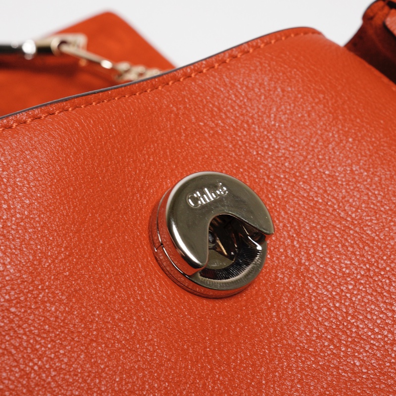 Chloe Faye系列 手提斜背兩用包 小號（紅色）-16