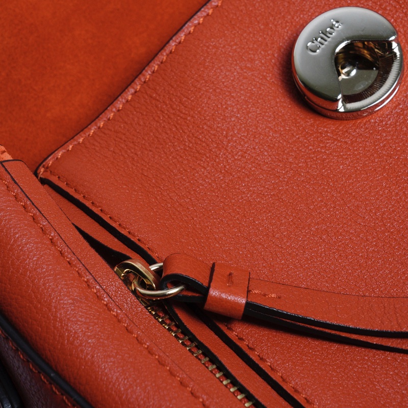 Chloe Faye系列 手提斜背兩用包 小號（紅色）-20