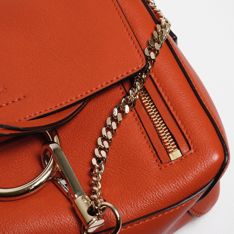 Chloe Faye系列 手提斜背兩用包 小號（紅色）-21