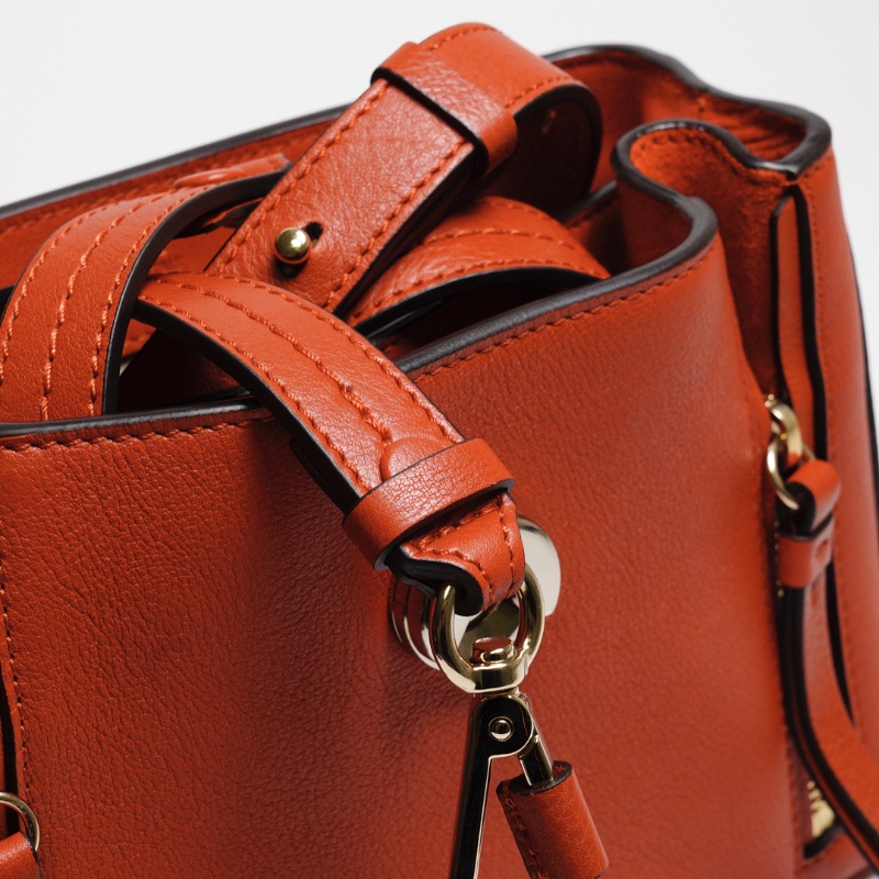 Chloe Faye系列 手提斜背兩用包 小號（紅色）-23