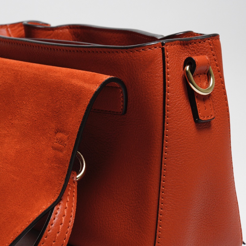 Chloe Faye系列 手提斜背兩用包 小號（紅色）-24