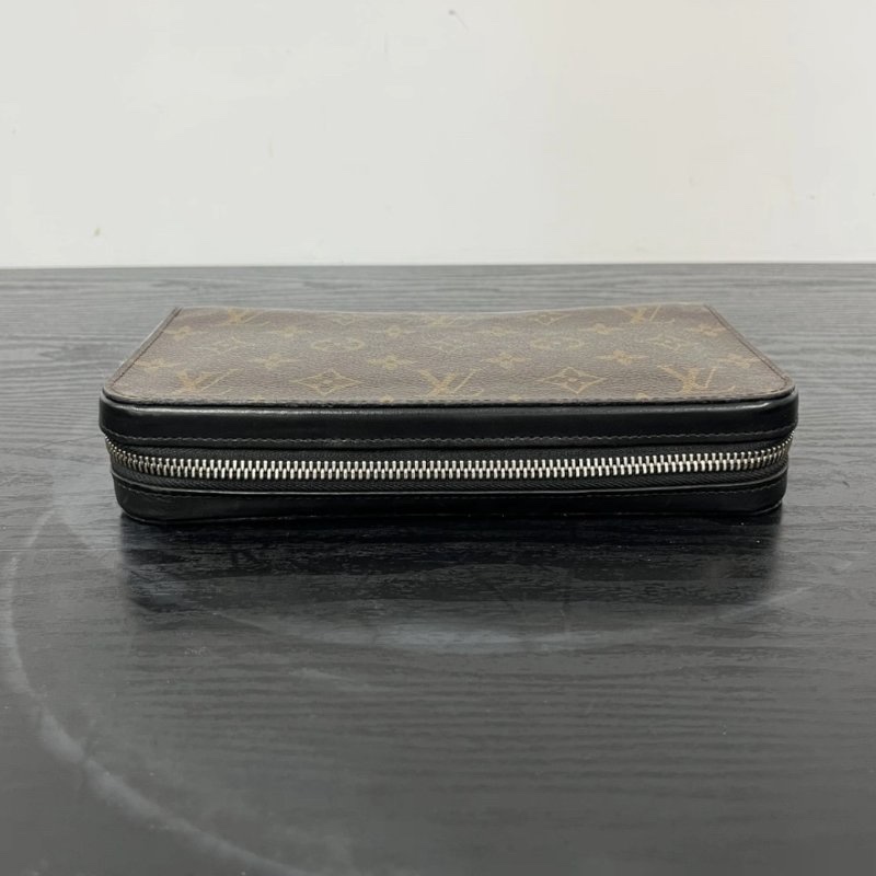 LV ZippyMacassar老花手拿錢包 23*15*4 98新配件塵袋-3
