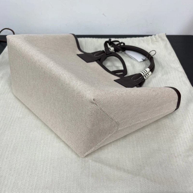 HERMES SACSteeple25米色拼馬鞍紅子母手提包 25*15*23 全新閒置配件盒子塵袋吊牌購證-2