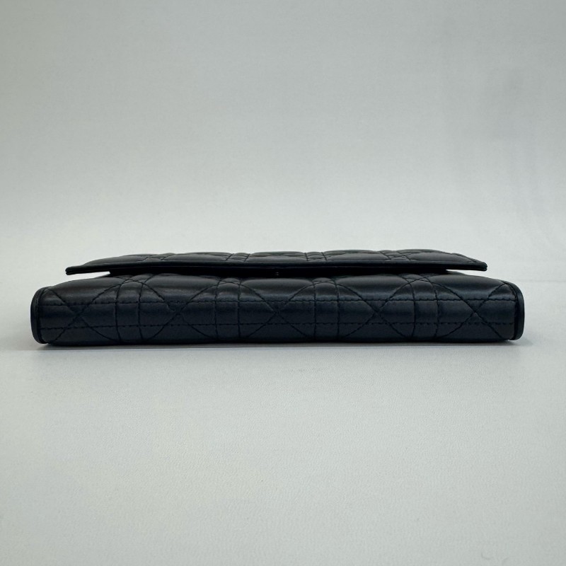 Dior/迪奧黑色羊皮鏈條woc-4