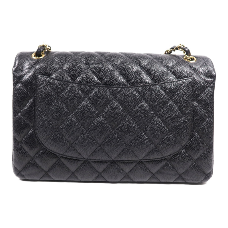 CHANEL 牛皮皮革Large Classic金扣鏈帶肩背袋-1