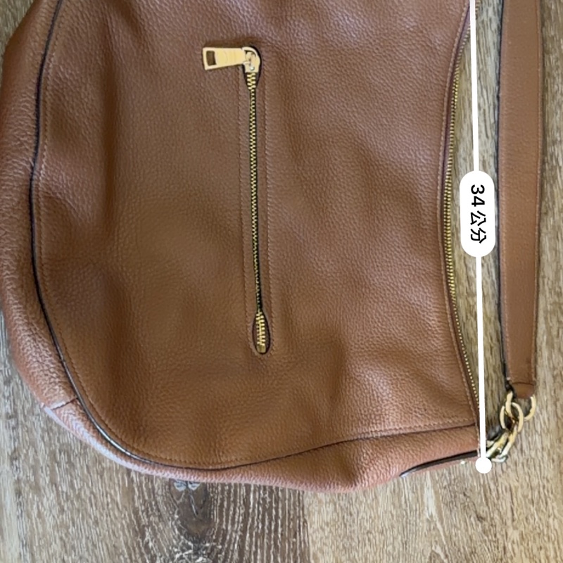 COACH 真皮月牙包 可肩背斜背-8