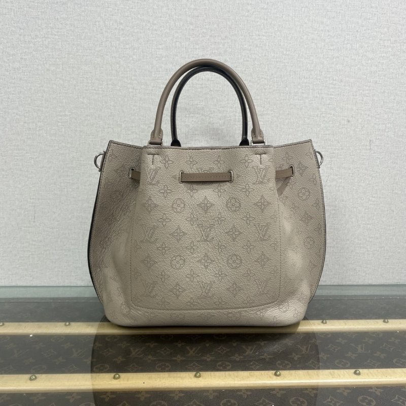 LV 大象灰Bella TOTE月光女神鏤空子母手提肩背包 32*23*13 98新 配件塵袋-5