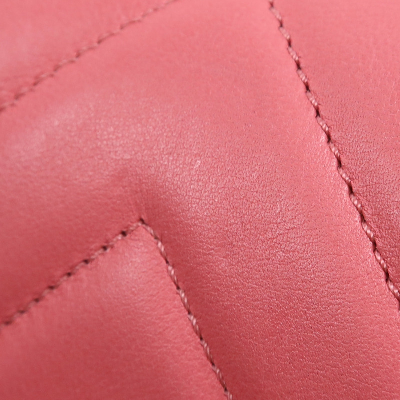 CHANEL 羊皮皮革Boy 20銀扣鏈帶肩背袋-16