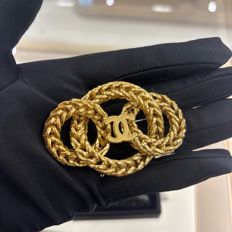 Chanel CC 復古胸針-4