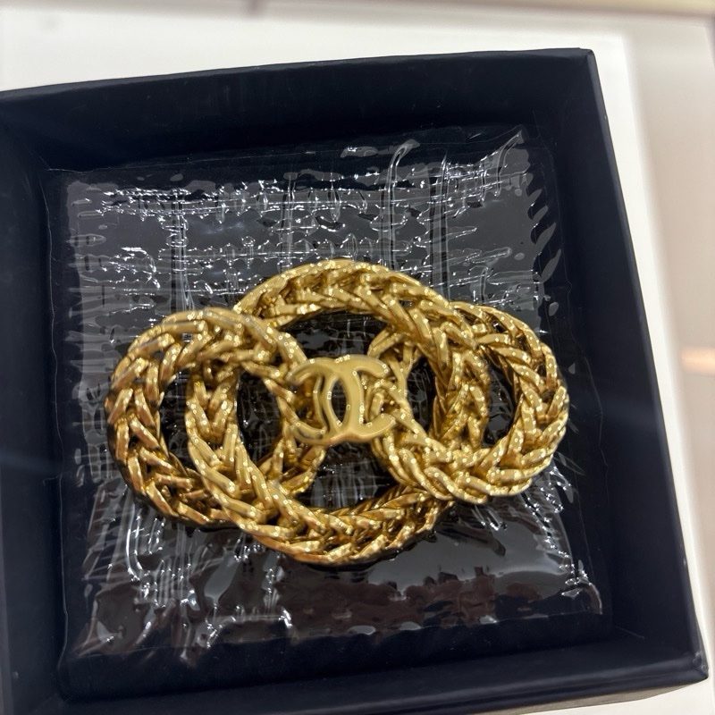 Chanel CC 復古胸針-7