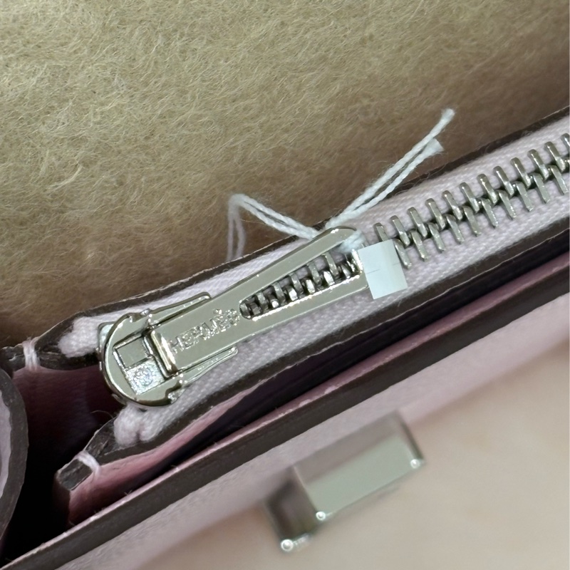 HERMES Constance Slim 淡粉銀扣  全新-12