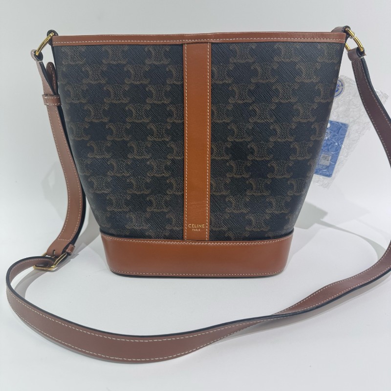 Celine/賽琳水桶老花小號單肩斜挎包。-1