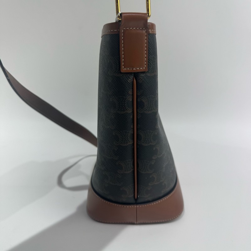 Celine/賽琳水桶老花小號單肩斜挎包。-2