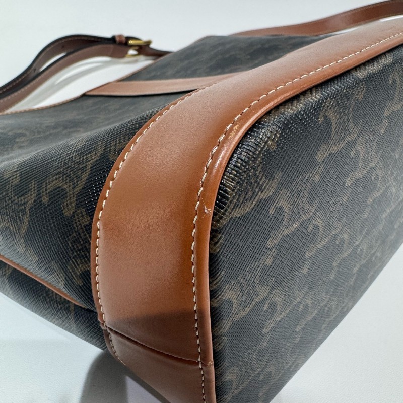 Celine/賽琳水桶老花小號單肩斜挎包。-4