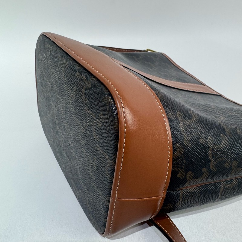 Celine/賽琳水桶老花小號單肩斜挎包。-6