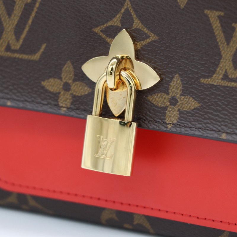 【已絕版♥️ 近新閒置】Louis Vuitton 路易威登 LV 新版Flower 經典花紋 扣式長夾 紅色牛皮 經典花紋|M62566-3