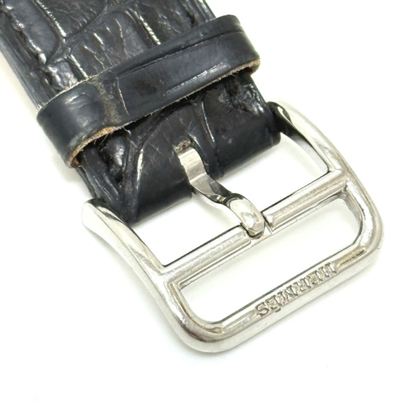 愛馬仕 G1.510 石英錶，黑色錶盤，不鏽鋼材質，女士款-4