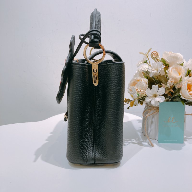 TW4529 Louis Vuitton路易威登 村上隆聯名款  x TM CAPUCINES BB M13832 Black x GHW-3