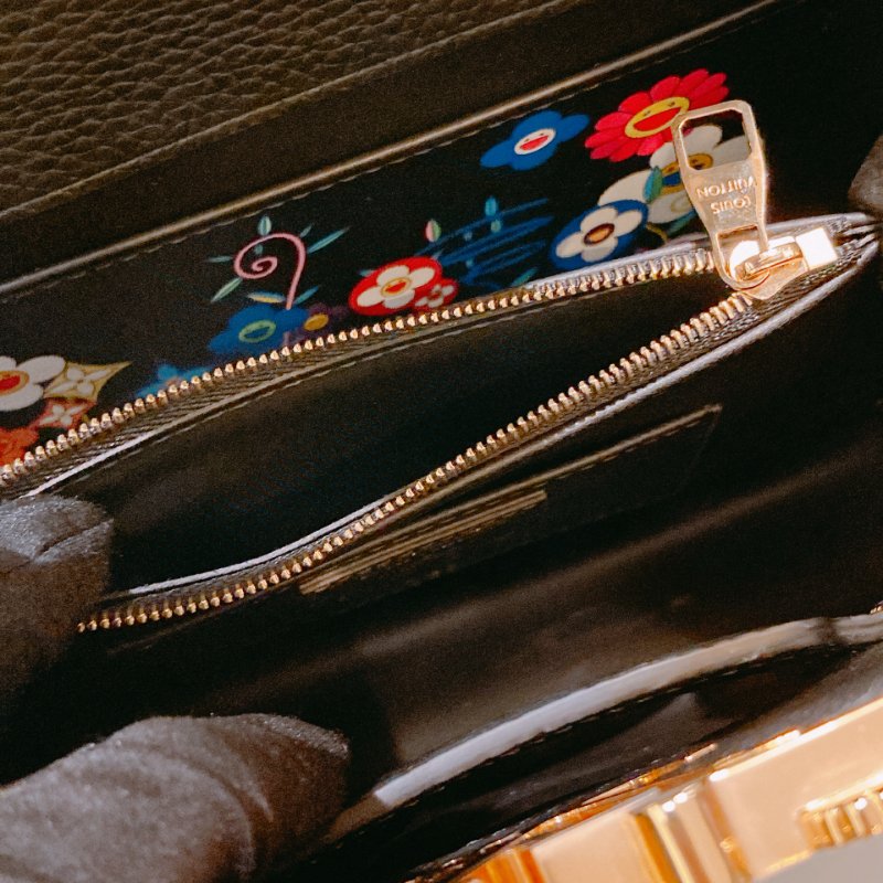 TW4529 Louis Vuitton路易威登 村上隆聯名款  x TM CAPUCINES BB M13832 Black x GHW-21