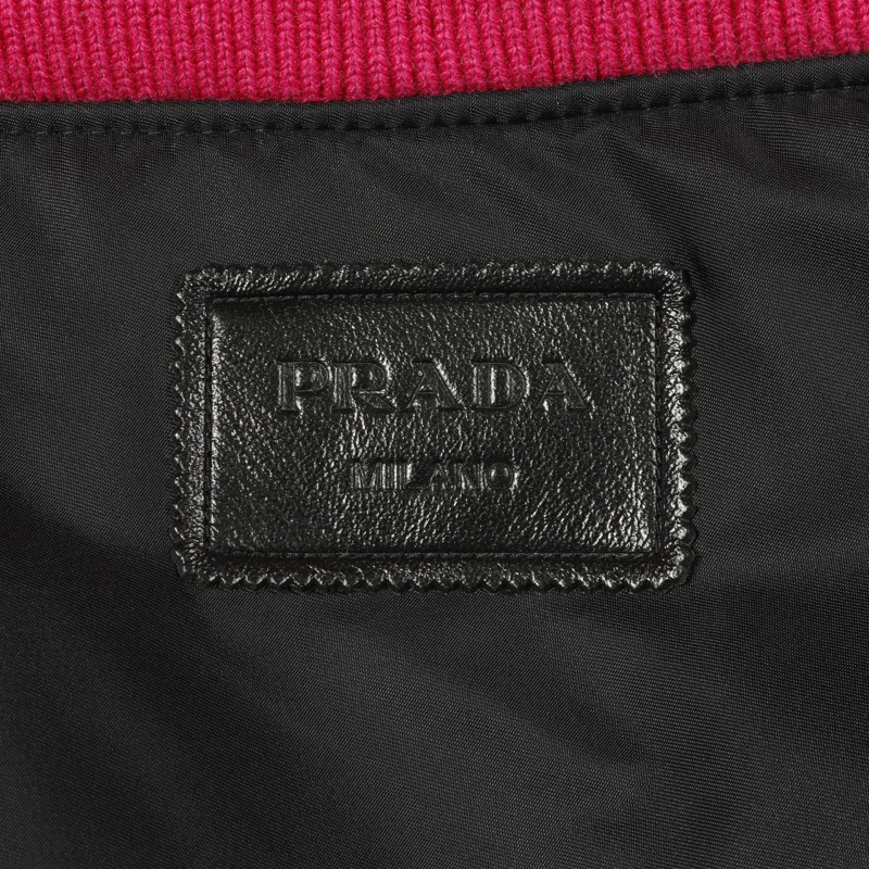 PRADA 粉紅色男士納帕皮拉鍊夾克外套，M碼-2