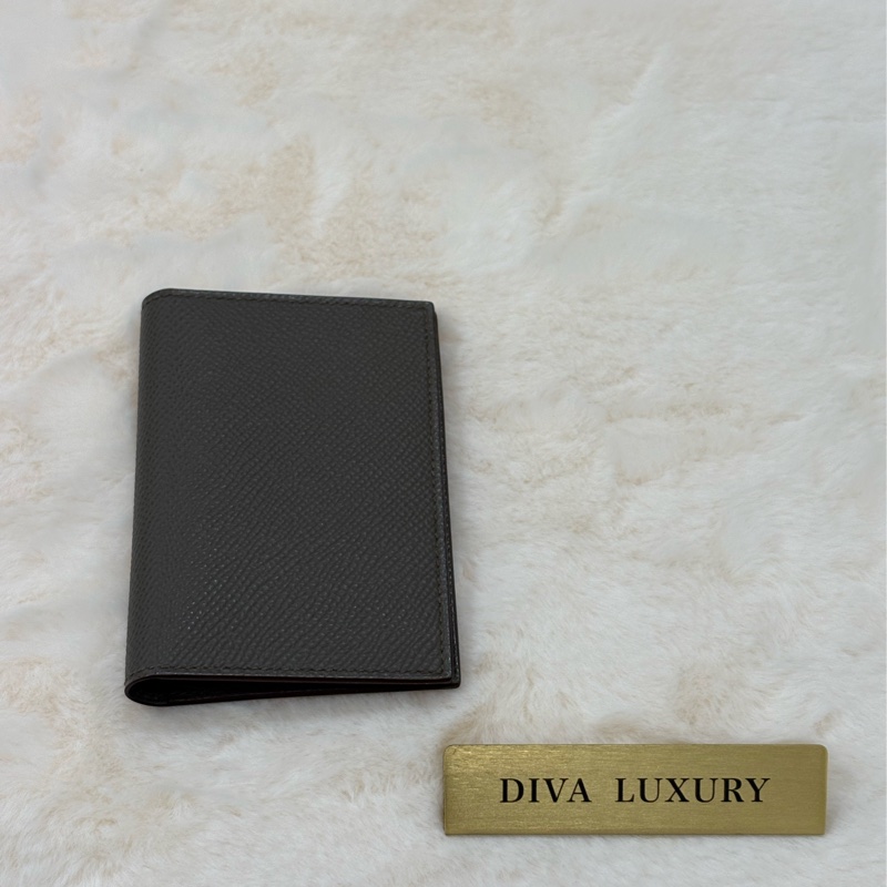 Hermes 卡片套 大象灰 全新-0