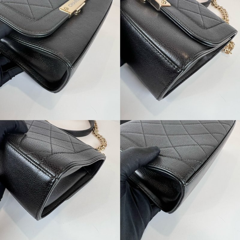 CHANEL 23開 黑牛皮CLICK 兩用包-12
