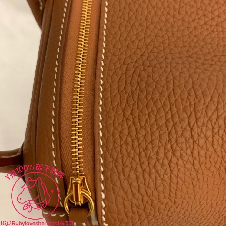 Rubyloveshermes愛馬仕lindy26金棕色金釦台灣購證-3