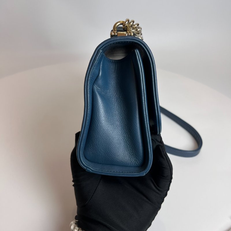 CHANEL 23開 藍牛皮CLICK 兩用包-3