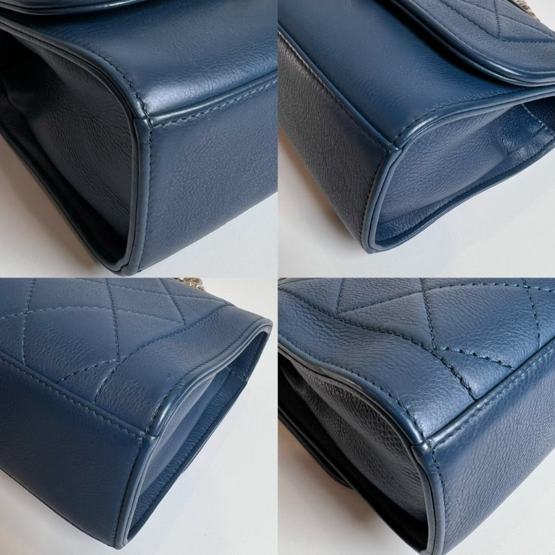 CHANEL 23開 藍牛皮CLICK 兩用包-9