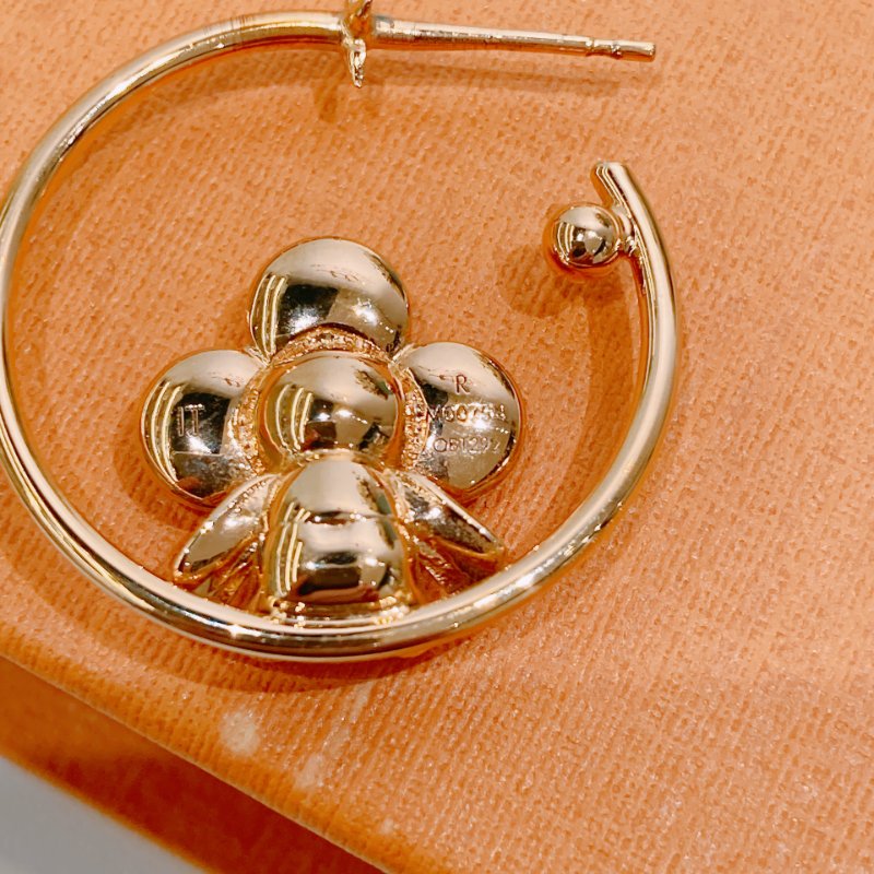 TW4525 Louis Vuitton 路易威登 Viviennei耳環 金色 Gymnast Earrings Gold-6